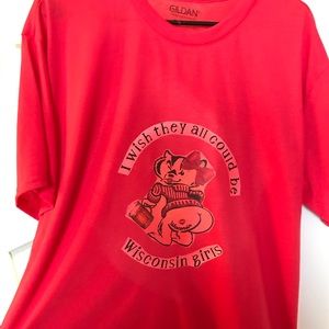 Wisconsin Badgers red tshirt